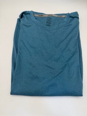 Jockey Men's Long Sleeve Crew in Teal Blue